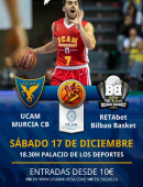 El UCAM Murcia CB – RETAbet Bilbao Basket, desde 10 euros