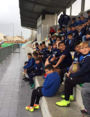 Hicham visita la Escuela de Fútbol Base Pinatar