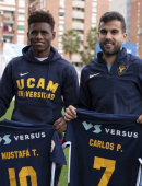 Mustafá y Carlos Portero, presentados con el UCAM Murcia