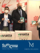 El UCAM Murcia, el Business Club y la afición donan una remesa de 5.000 mascarillas a Cáritas