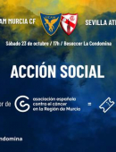 UCAM Murcia - Sevilla Atlético, a beneficio de la Asociación Española Contra el Cáncer