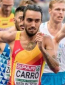 Fernando Carro, subcampeón en 3.000 metros obstáculos