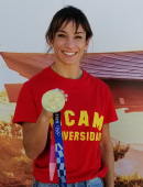 Sandra Sanchez con la medalla de oro de Tokio 2020