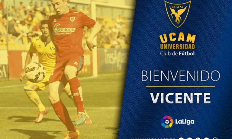 Vicente vestirá los colores del UCAM Murcia CF en LaLiga2 