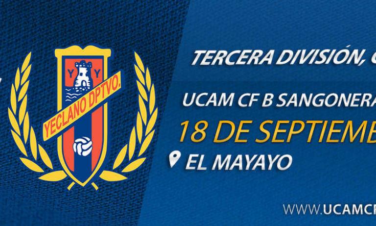 El UCAM CF B Sangonera quiere volver a la senda de la victoria en Liga