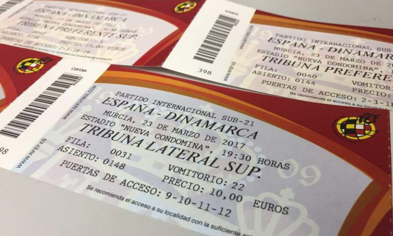 Las entradas para España - Dinamarca sub-21, a la venta en La Condomina