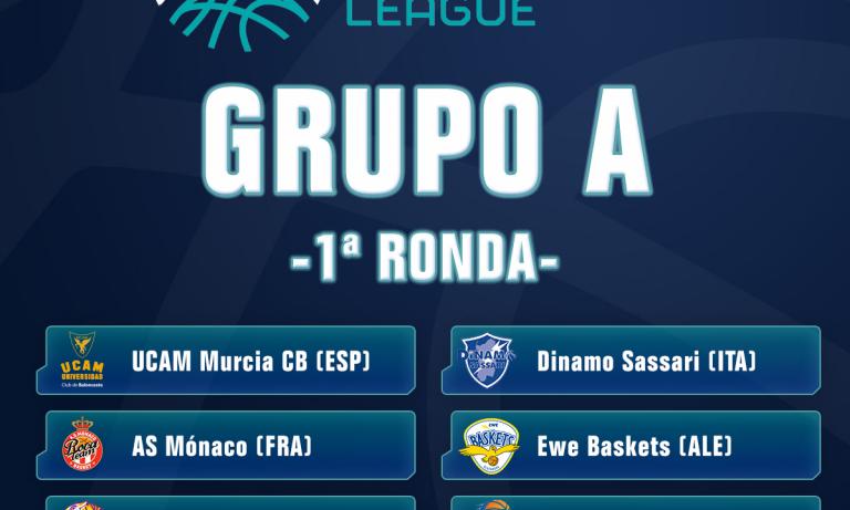 AS Monaco, Hapoel Holon, Dinamo Sassari, Enisey BC y Ewe Baskets serán los rivales del UCAM Murcia CB en la Basketball Champions League