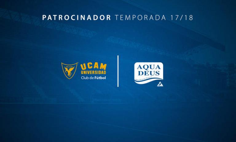 Aquadeus seguirá hidratando a los futbolistas del UCAM Murcia CF