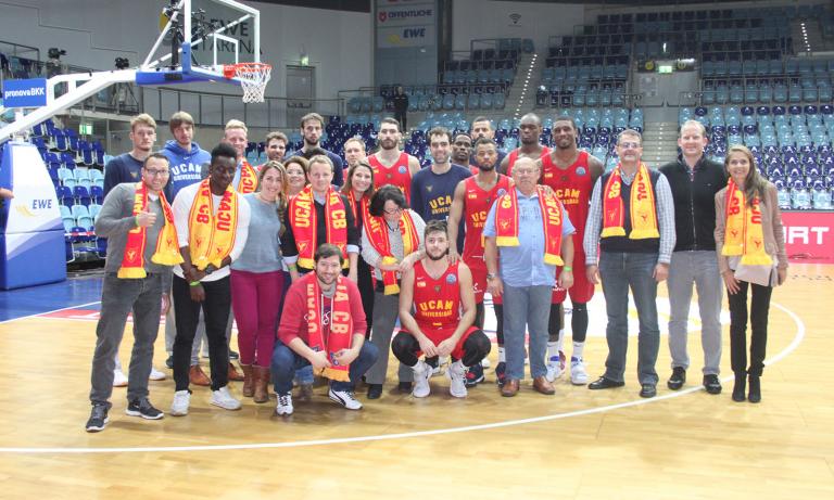 Primafrio, patrocinador del UCAM Murcia CB, reúne a sus clientes en Alemania para vivir la Basketball Champions League