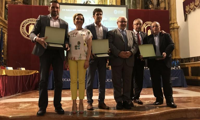 Ibon Navarro y Sadiel Rojas, premiados en la Gala del Deporte de la UCAM