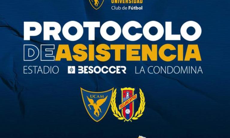 Protocolo de asistencia al estadio para el UCAM Murcia - Yeclano