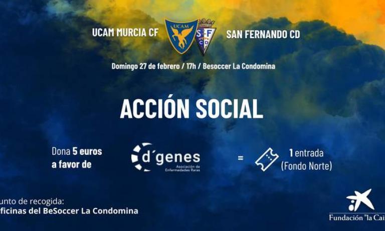 El UCAM Murcia y D´Genes se unen para el partido contra el San Fernando
