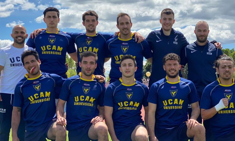 Equipo UCAM masculino de Rugby en el CEU 2022