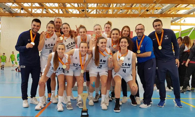 Doblete de la UCAM en el Campeonato de España Universitario de baloncesto