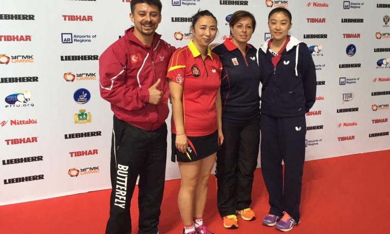 Yanfei Shen logra el oro en dobles en el Campeonato de Europa