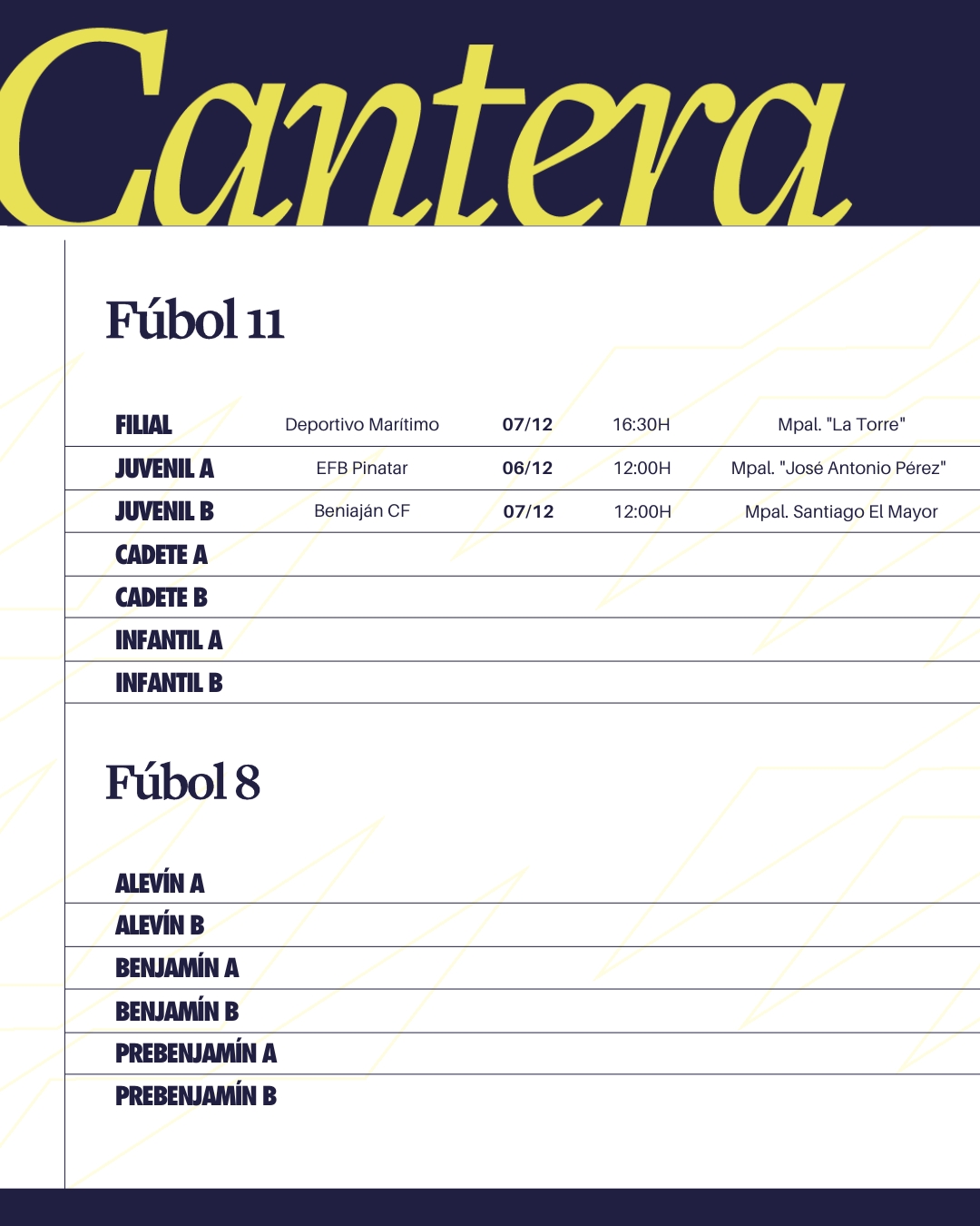 Agenda - Cantera