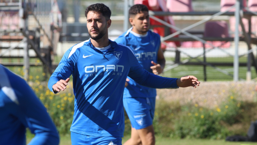 Aitor Rubial durante una sesión de trabajo en El Mayayo