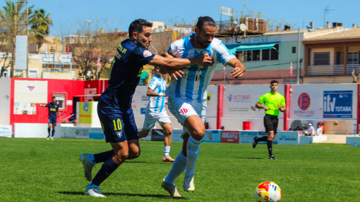 Iván Moreno durante la celebración del FC La Unión Atlético - UCAM Murcia CF
