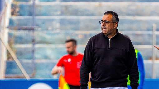 Germán Crespo durante un partido en el Estadio Heredia 21 La Condomina