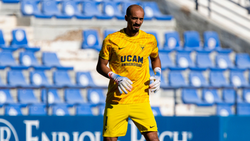 Ackermann durante un partido en el Estadio Heredia 21 La Condomina