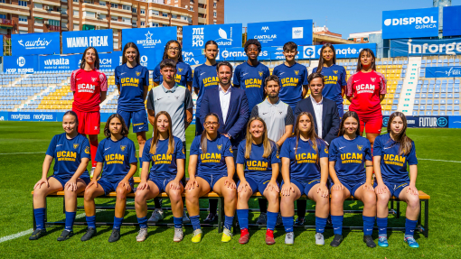 Plantilla del Femenino B del UCAM Murcia CF