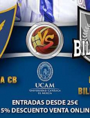 Tu entrada para el UCAM Murcia CB – Dominion Bilbao Basket desde 25 euros