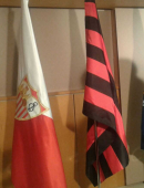 La bandera del UCAM Murcia CF ya ondea en la sede de LaLiga