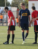 UCAM CF B Sangonera - Águilas FC, duelo de defensas UCAM CF B Sangonera - Águilas FC, duelo de defensas