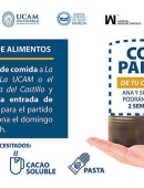 3KG de comida a cambio de una entrada para el UCAM Murcia CF - Girona