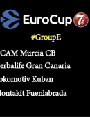 Herbalife Gran Canaria, Lokomotiv Kuban y Montakit Fuenlabrada, rivales del UCAM Murcia CB en el TOP 16 de Eurocup