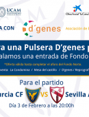 El UCAM Murcia y D´Genes se unen para el partido contra el Sevilla Atlético