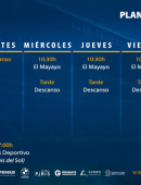 Plan de entrenamientos del UCAM Murcia CF (25/09 – 01/10)