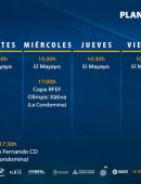 Plan de entrenamientos del UCAM Murcia (11/12 – 17/12)