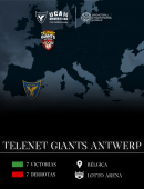 Telenet Giants Antwerp, rival del UCAM Murcia CB en octavos de la Basketball Champions League