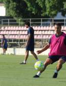 Manu Justo, ante la visita al Recre: “Es un buen momento para mostrar nuestras armas”