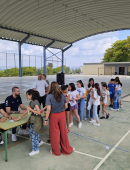 Visita del UCAM Murcia CB al Colegio Nuestra Señora de Fátima de El Bojar