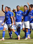 Celebración conjunta del Linares Deportiva