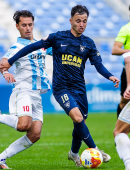 Ale Marín durante el partido 