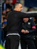 Germán Crespo durante un partido del UCAM Murcia CF