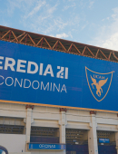 Lona del nuevo nombre del Estadio Heredia 21 La Condomina