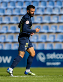 Ñito durante un partido en el Estadio Heredia 21 La Condomina con el UCAM Murcia Club de Fútbol