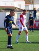 Dani Aquino en el partido ante el Atlético Antoniano