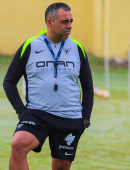 Germán Crespo durante un entrenamiento 