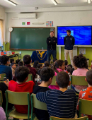 Nacho visita a los alumnos del CEIP San Juan Bautista de Alquerías