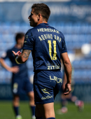 Dani Aquino durante un partido en el Estadio Heredia 21 La Condomina