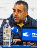 Germán Crespo en sala de prensa