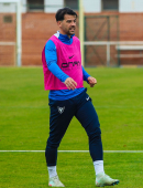 José Ruiz durante un entrenamiento en El Mayayo