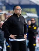 Germán Crespo durante un partido del primer equipo en el Heredia 21 La Condomina