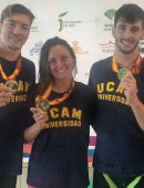 La UCAM brilla en el estreno del Campeonato de España Universitario de natación con 17 medallas