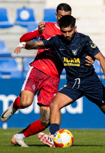 Pablo Hernández durante un partido en el Heredia 21 La Condomina